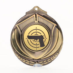Two Tone Gold Medal 50mm - Pistol