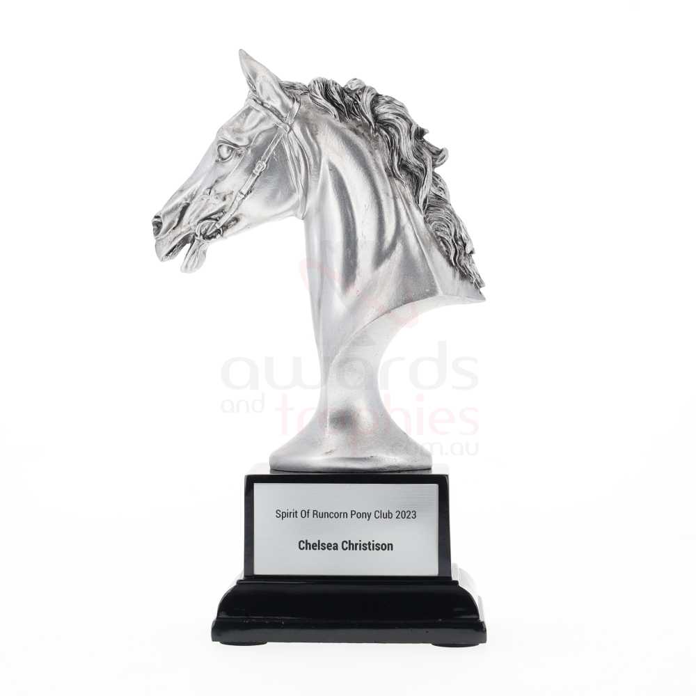 Silver Horse Head 200mm