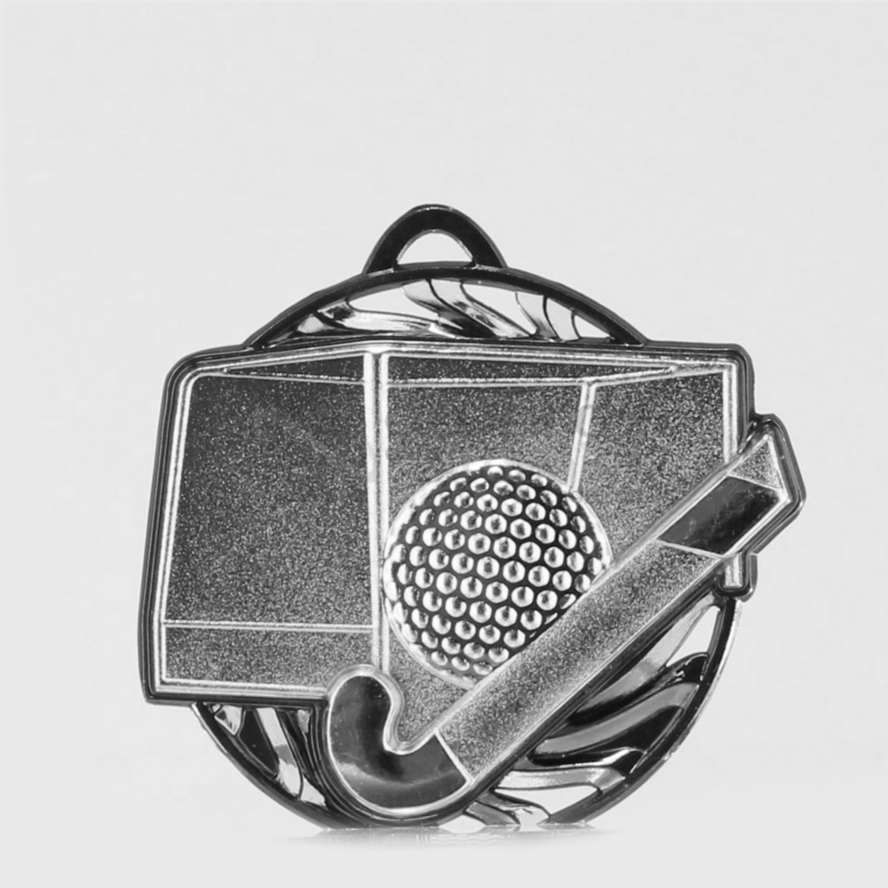 Vortex Hockey Medal 55mm Silver
