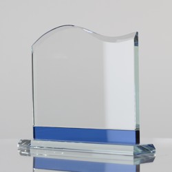Blue Trim Glass Wave