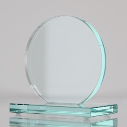 Jade Glass Circle Stand 110mm