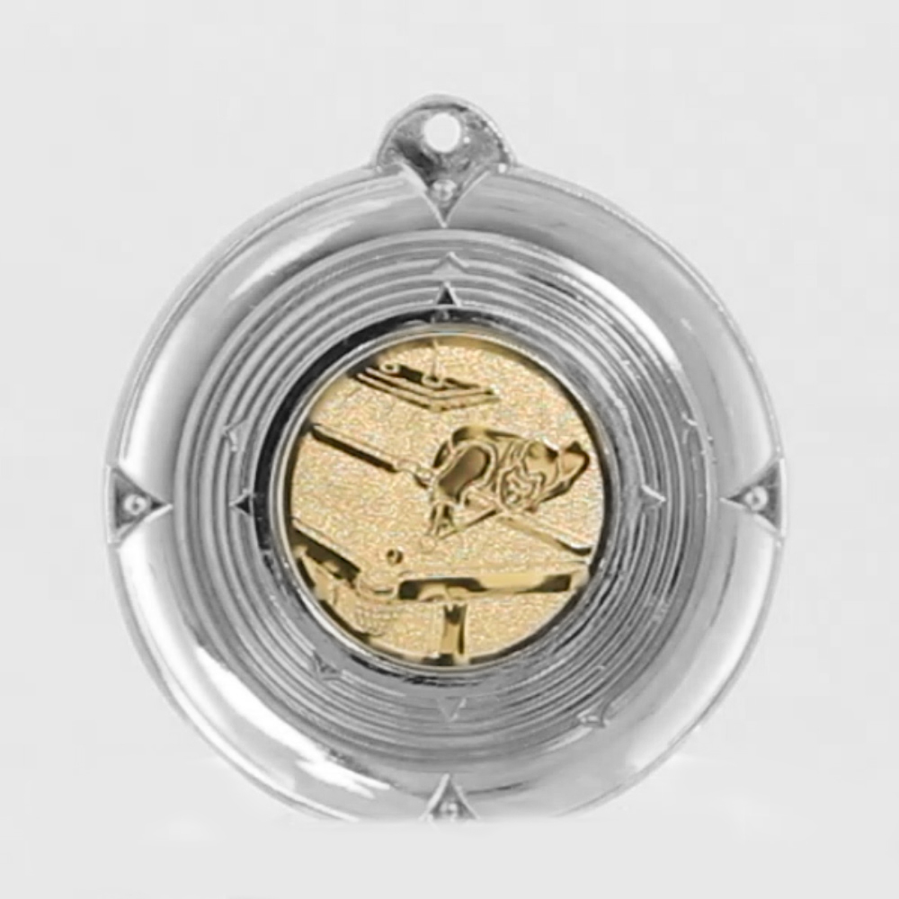 Deluxe Billiards Medal 50mm Silver