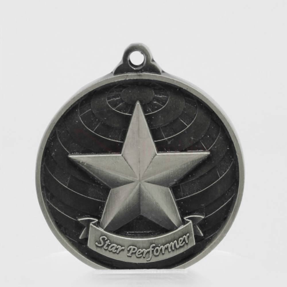 Global Star Performer Medal 50mm Silver 