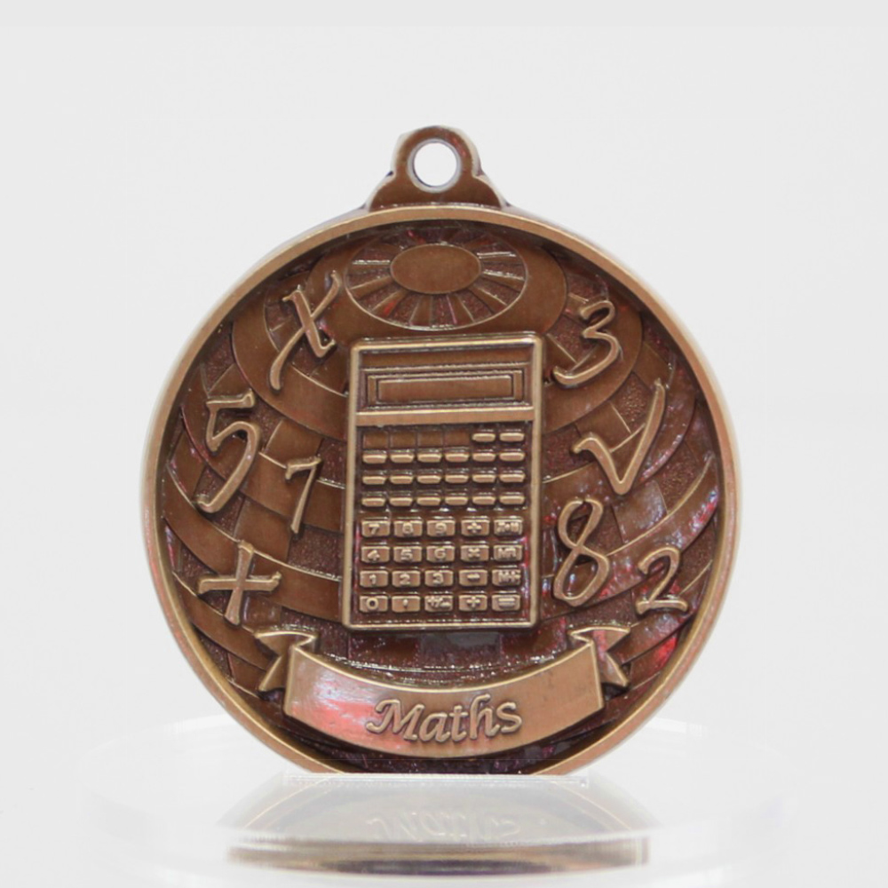 Global Maths Medal 50mm Bronze 