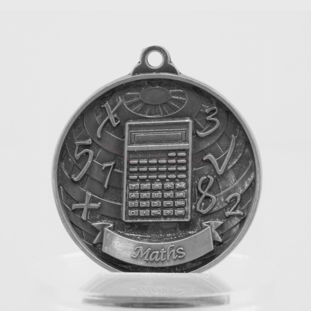 Global Maths Medal 50mm Silver 
