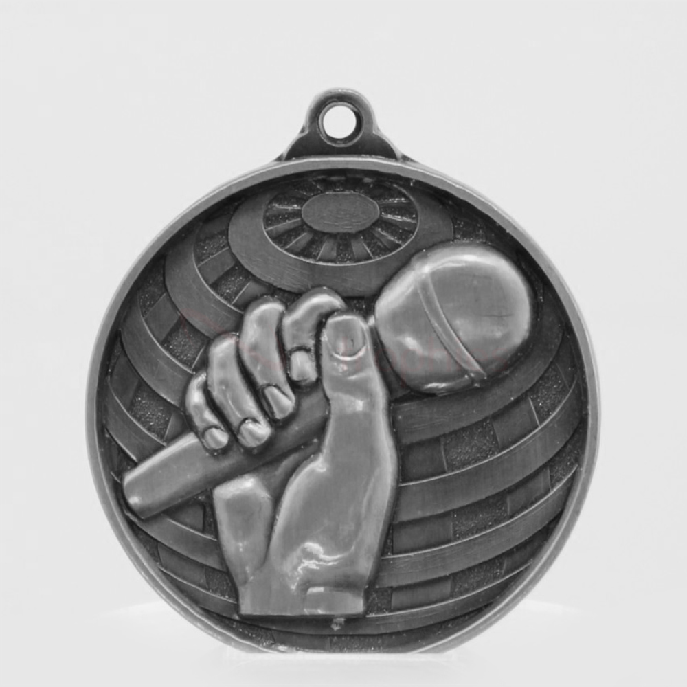 Global Singing Medal 50mm Silver 