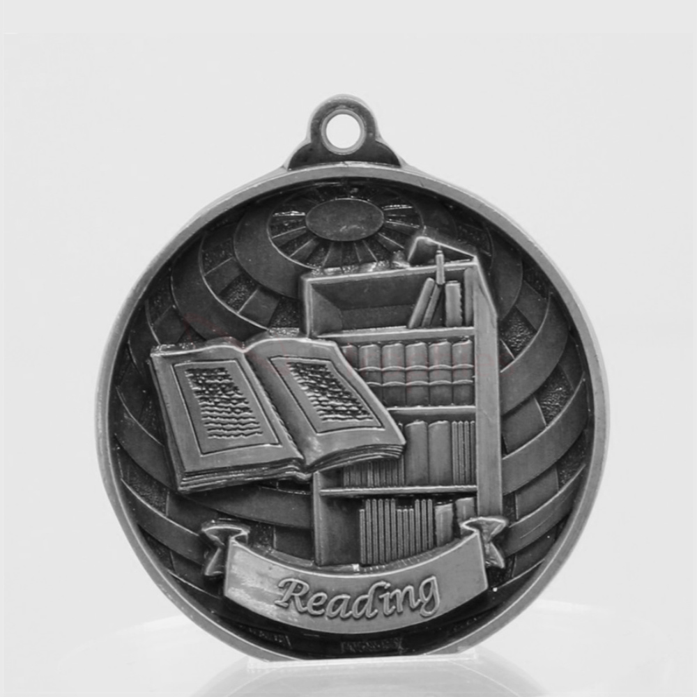 Global Reading Medal 50mm Silver 
