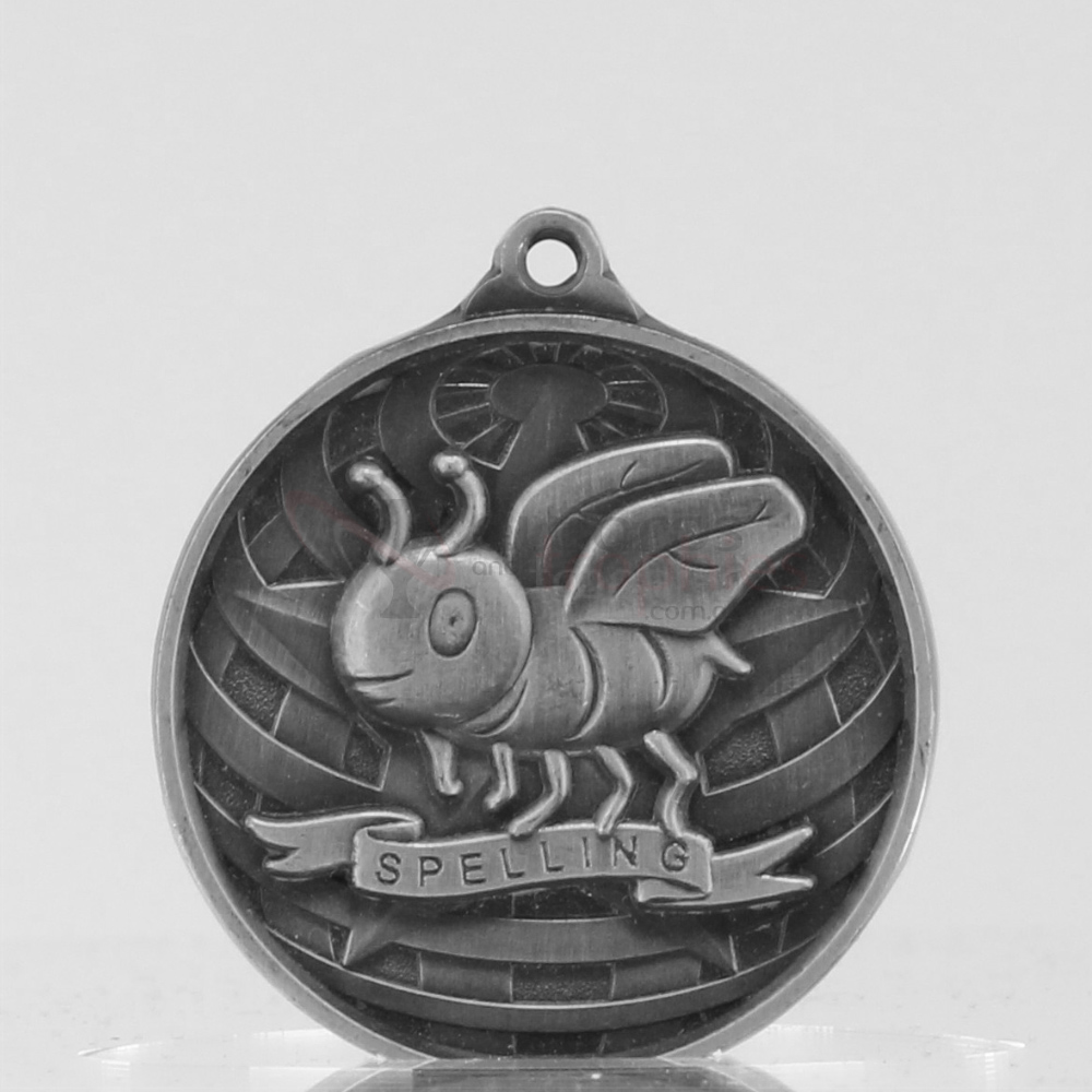 Global Spelling Medal 50mm Silver 