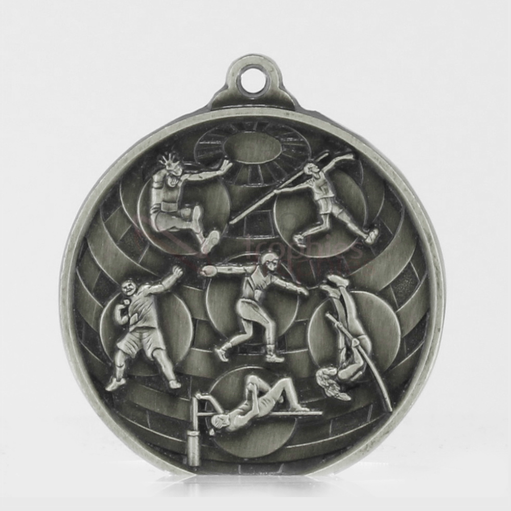 Global Athletics Medal 50mm Silver 