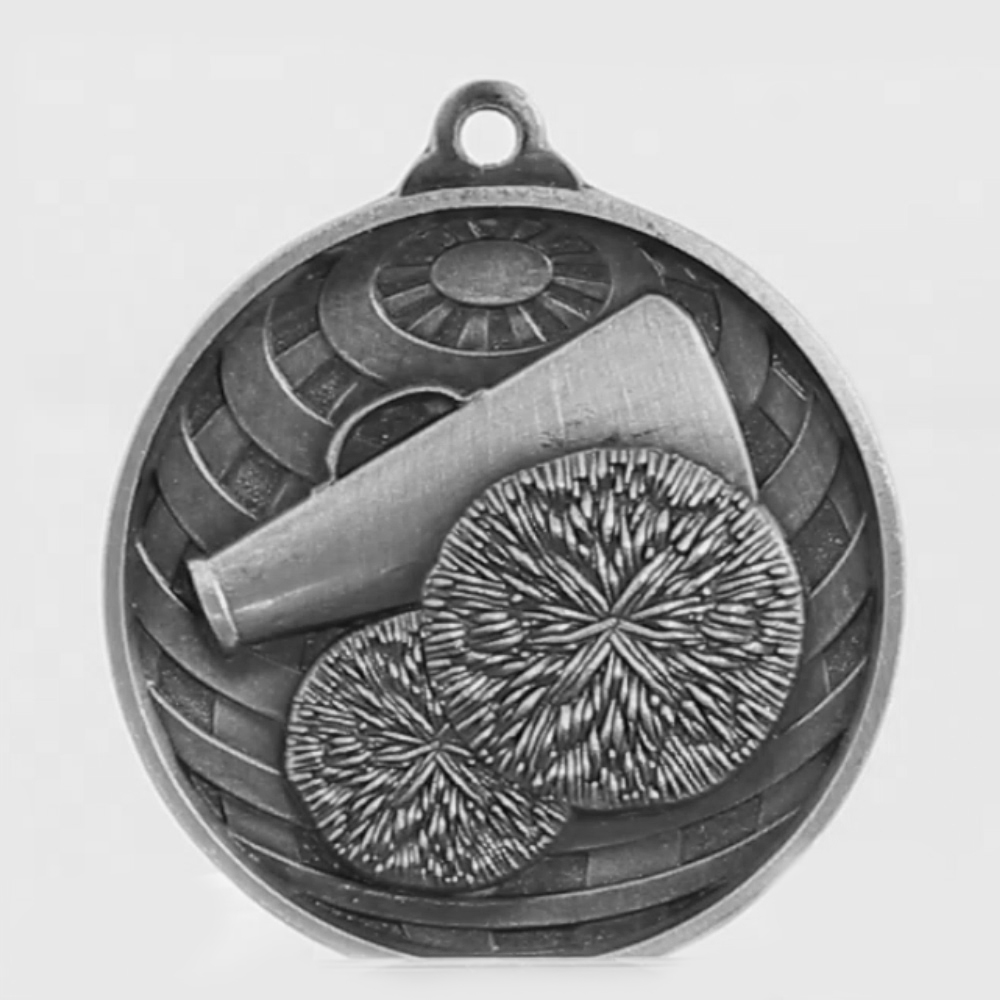 Global Cheerleading Medal 50mm Silver 