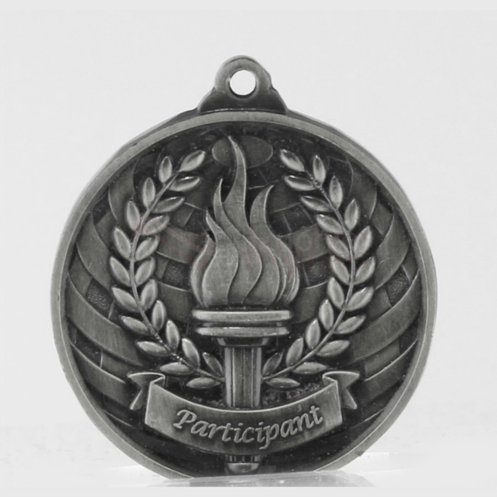 Global Participant Medal 50mm Silver 