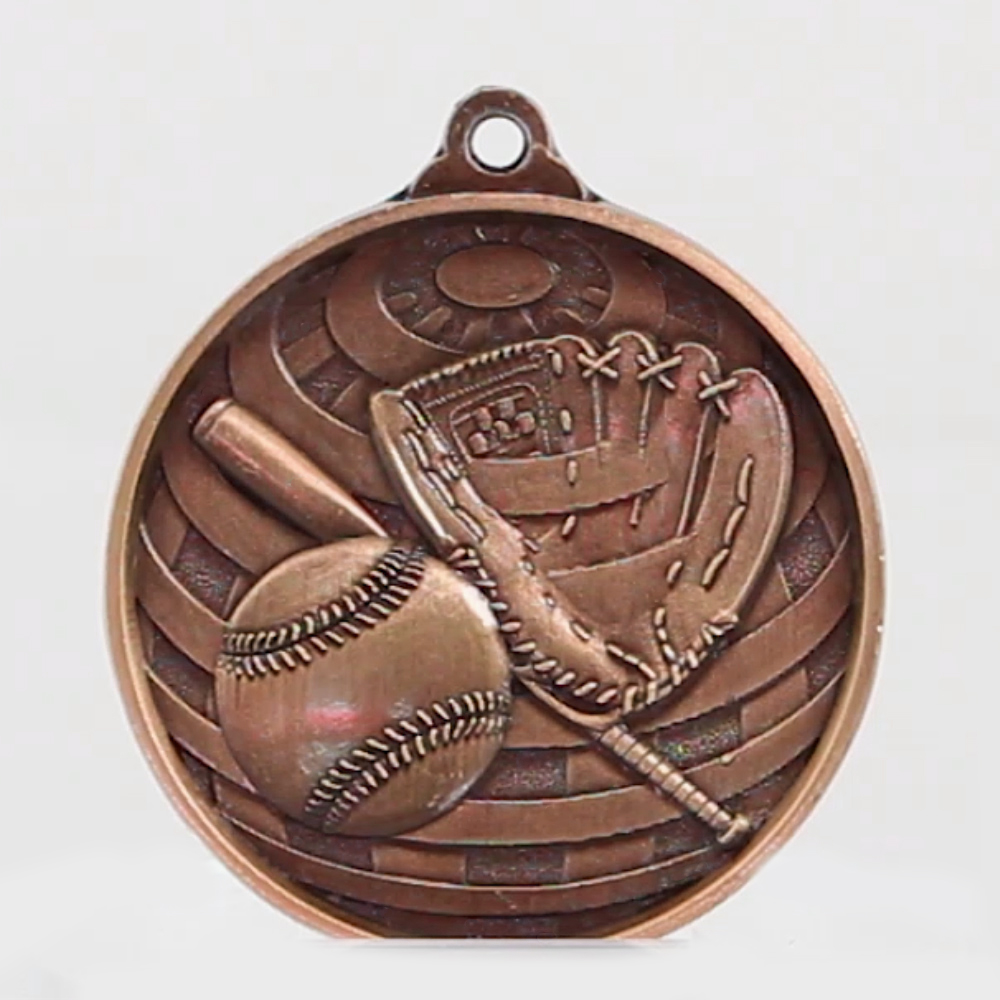 Global Baseball Medal 50mm Bronze 