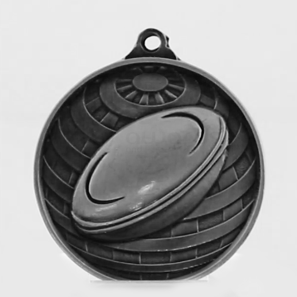 Global Rugby Medal 50mm Silver 