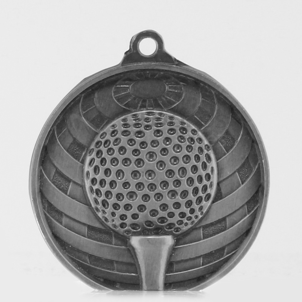 Global Golf Medal 50mm Silver 