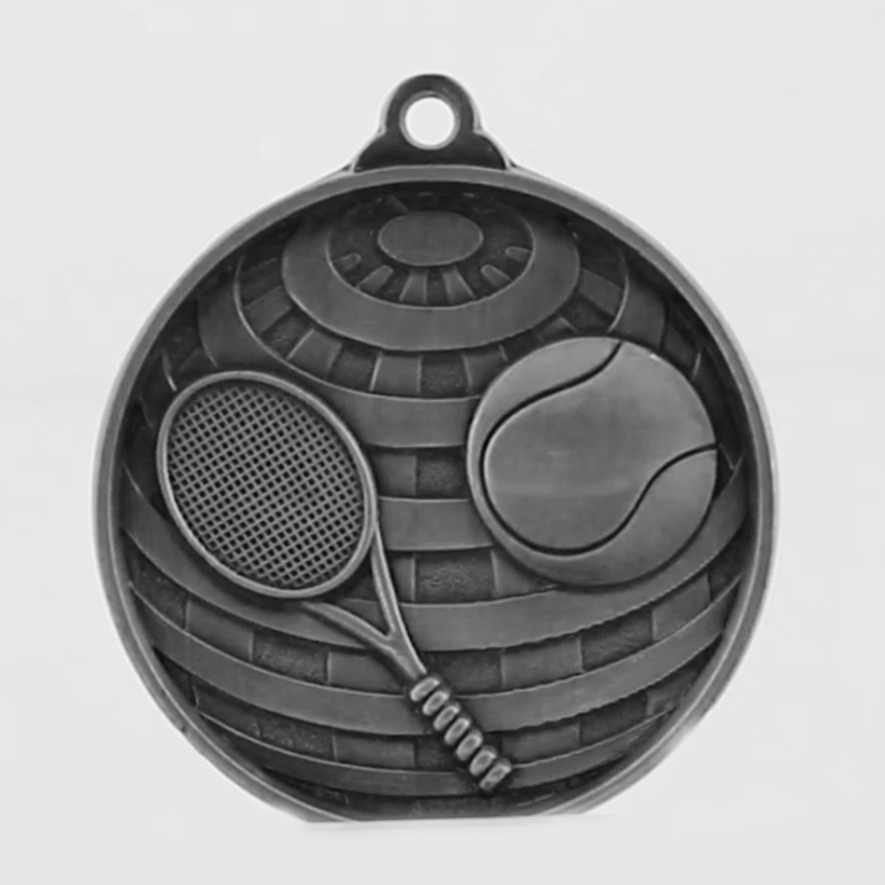 Global Tennis Medal 50mm Silver 