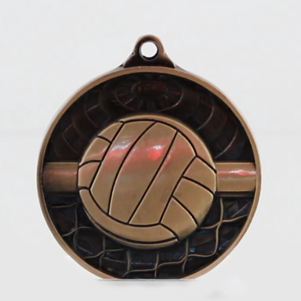 Global Volleyball Medal 50mm Bronze 