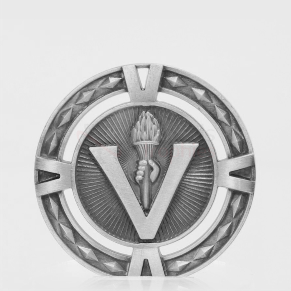 Cutout Victory Medal 60mm  Silver