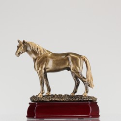 Antique Gold Horse 140mm