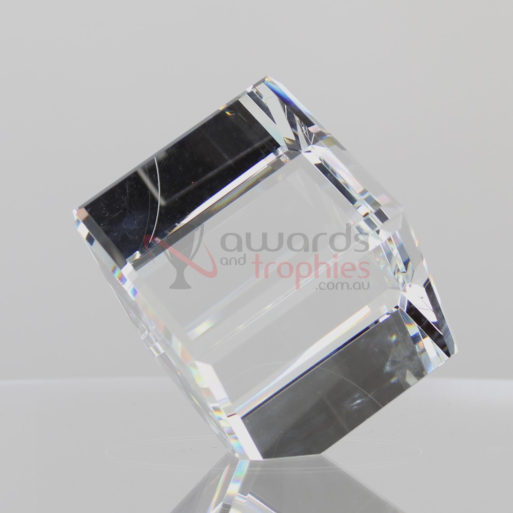 Rikaro Crystal Bevelled Cubes 160mm