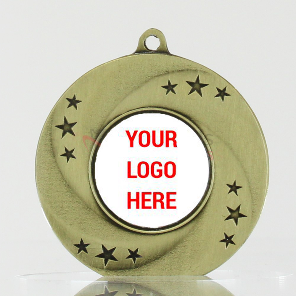 Astral Personalised Medal 50mm Gold 