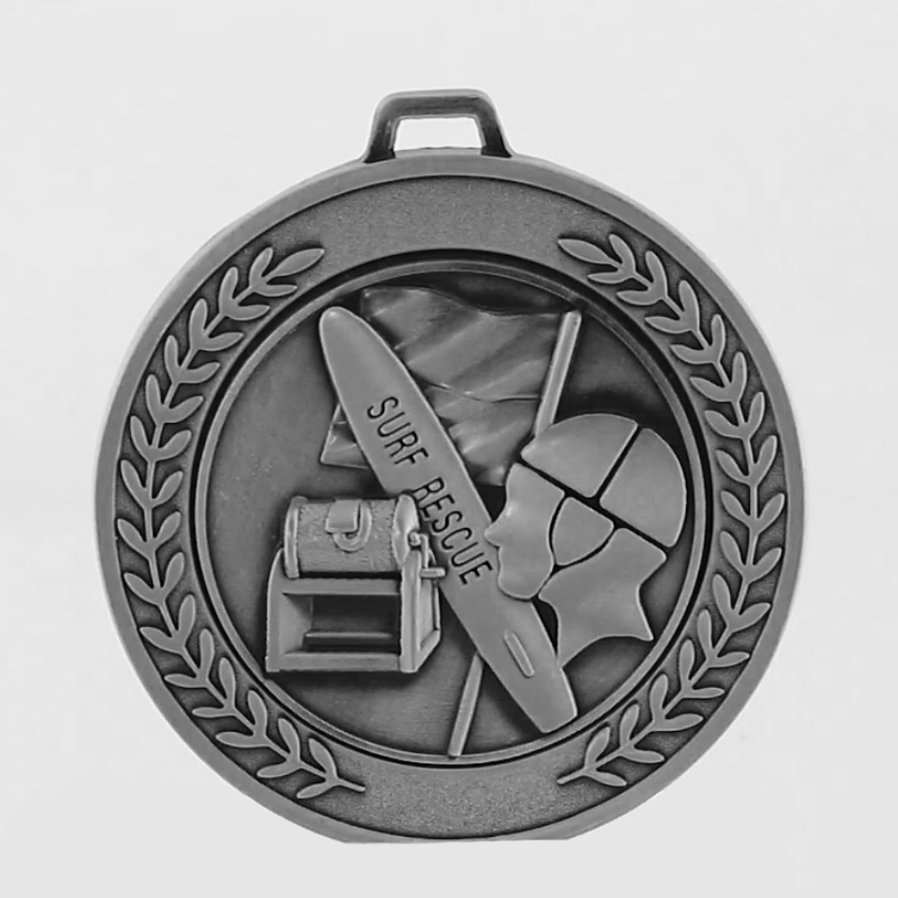 Heavyweight Surf Lifesaving Medal 70mm Silver