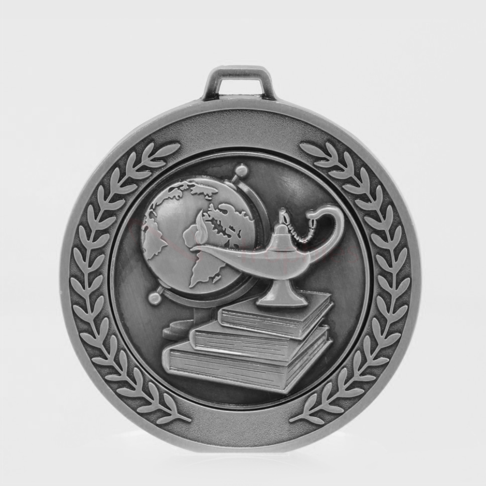 Heavyweight Academic Medal 70mm Silver 