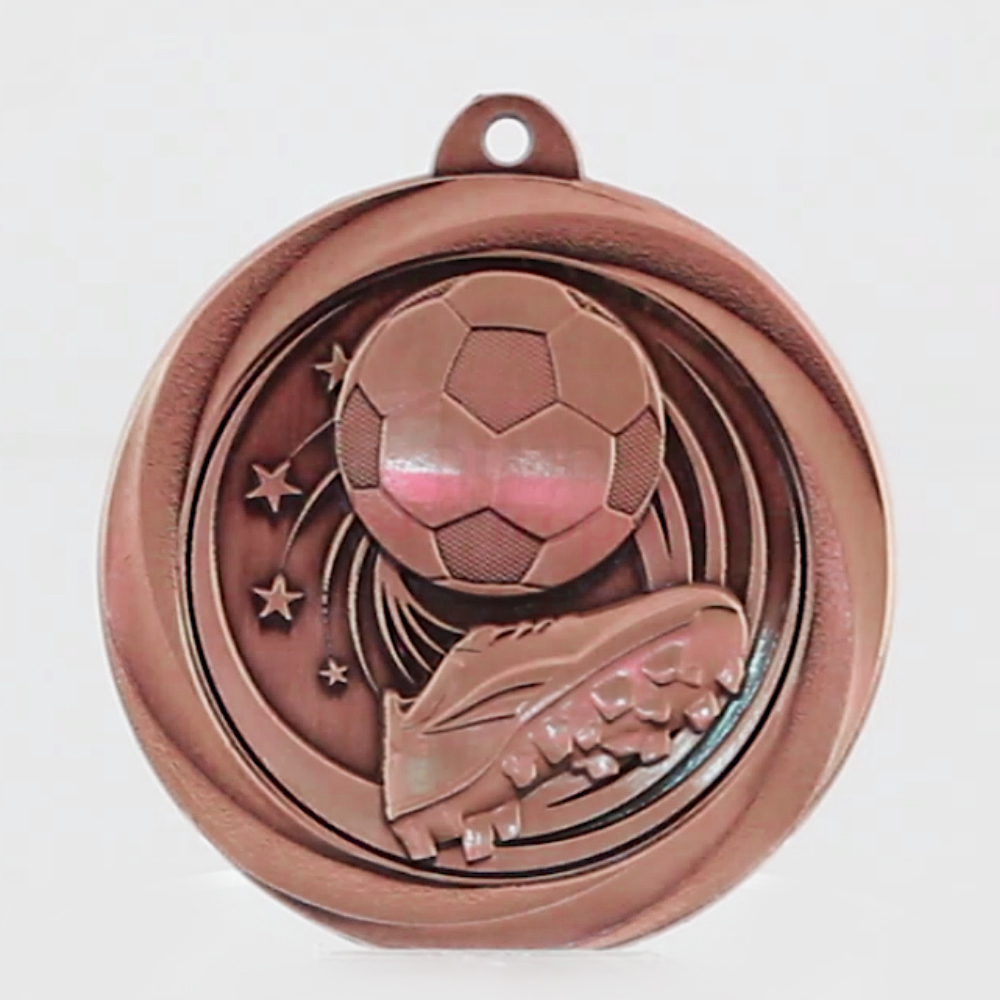 Econo Soccer Medal 50mm Bronze