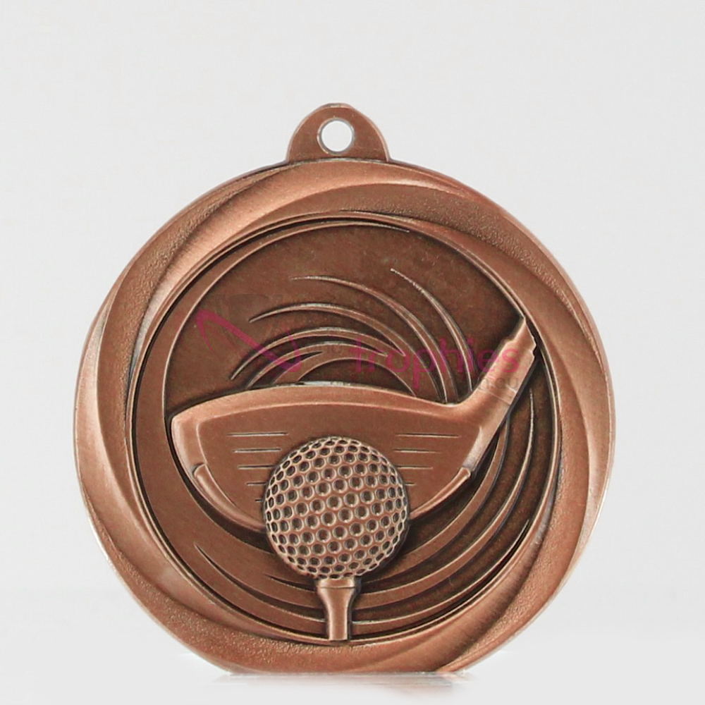 Econo Golf Medal 50mm Bronze