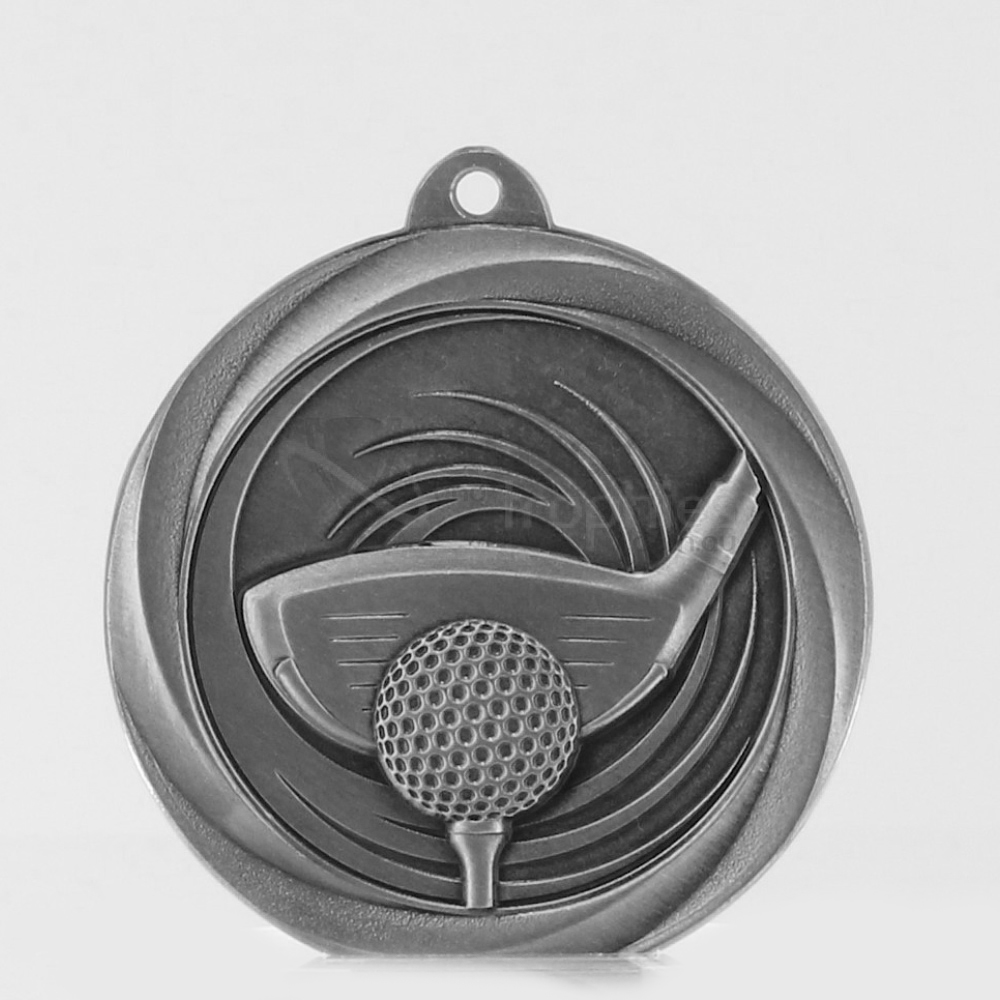 Econo Golf Medal 50mm Silver