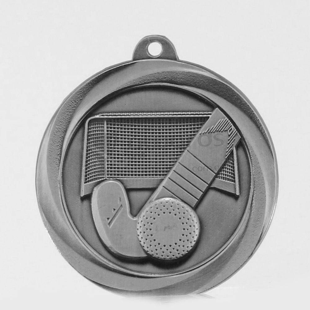 Econo Hockey Medal 50mm Silver