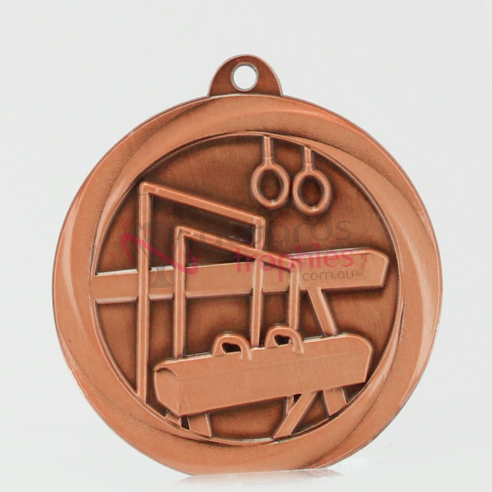 Econo Gymnastics Medal 50mm Bronze