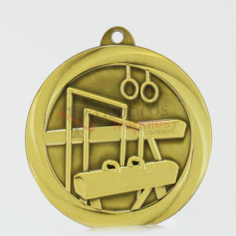 Econo Gymnastics Medal 50mm Gold