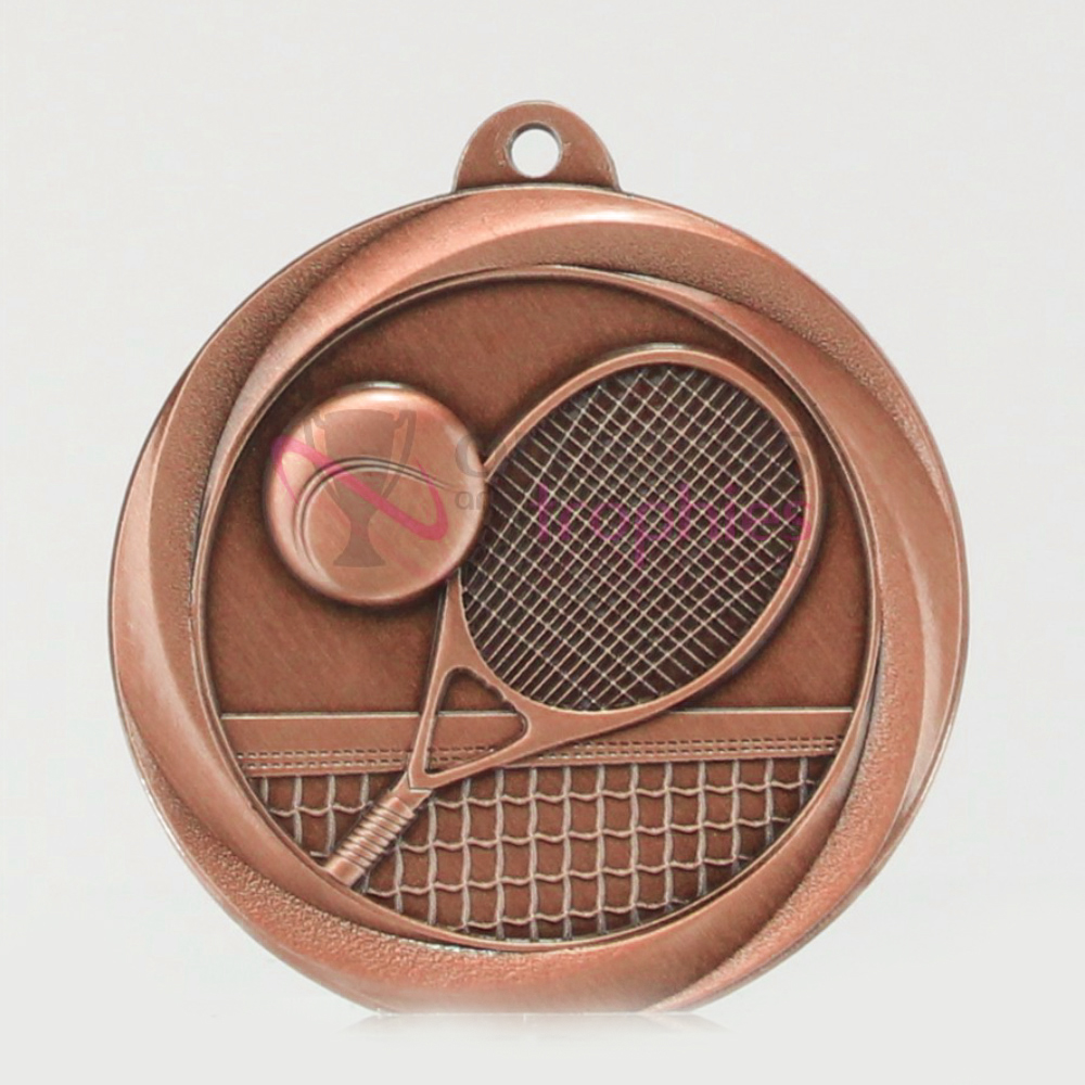 Econo Tennis Medal 50mm Bronze