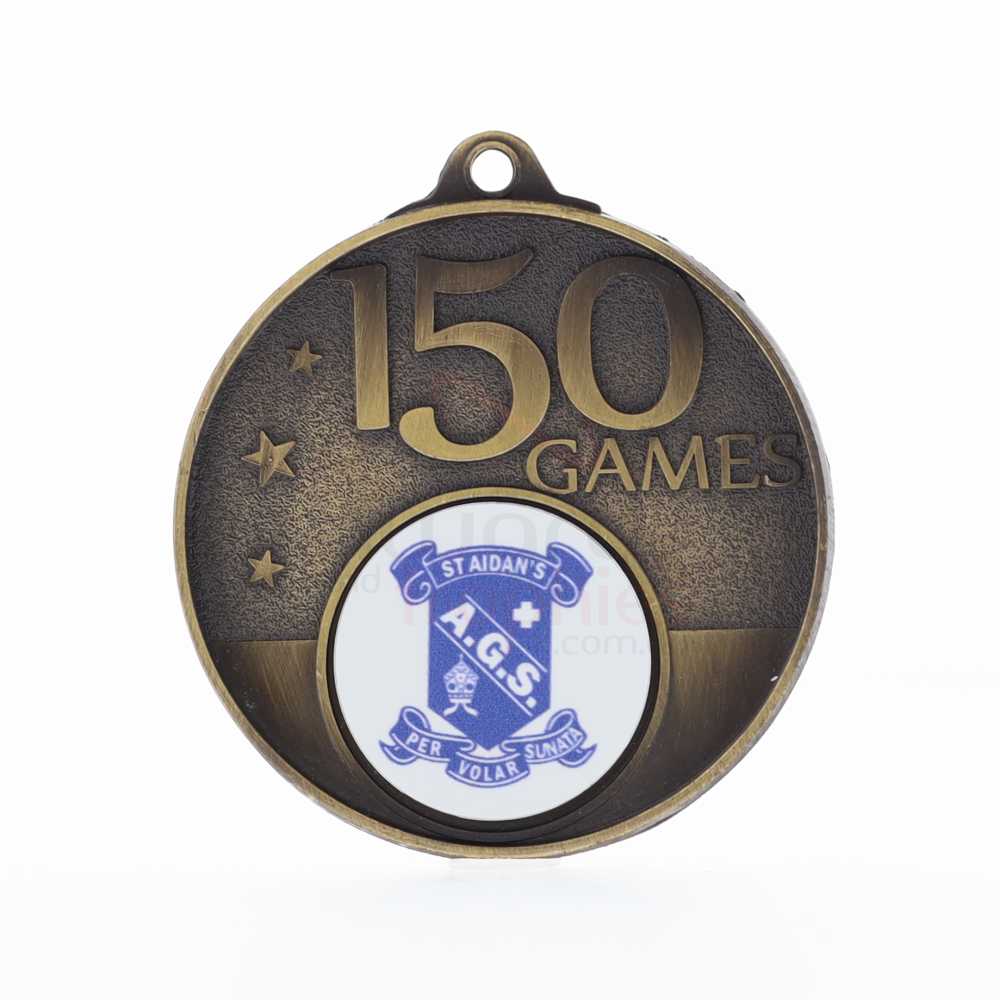 Personalised 150 Games Medal 50mm